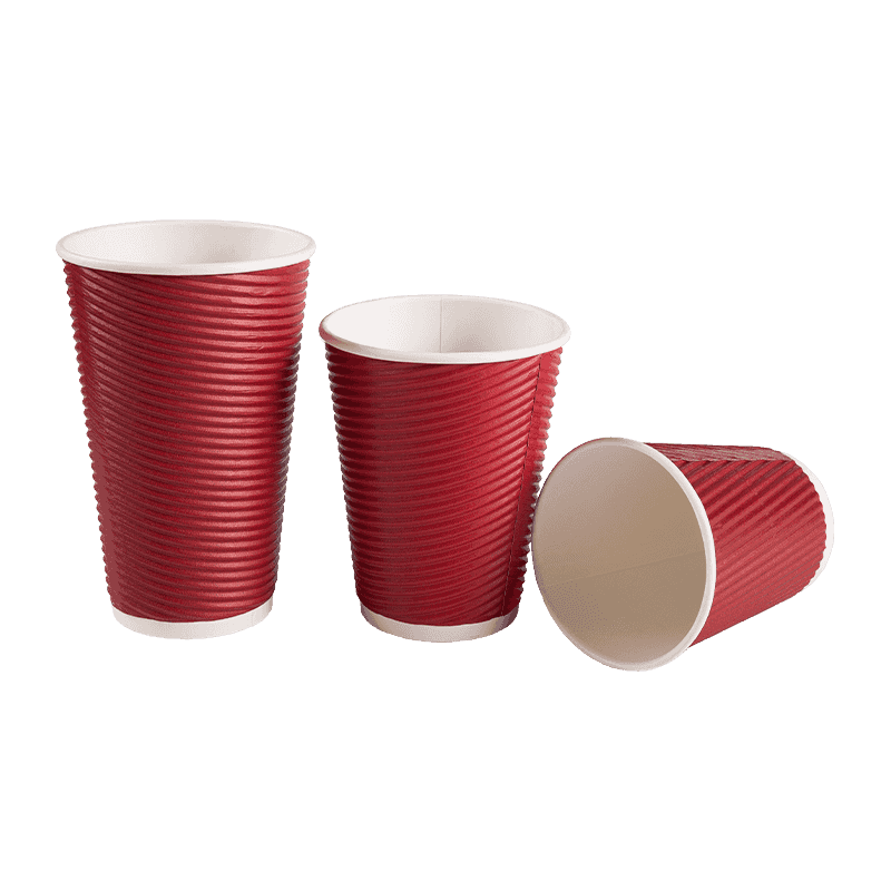 Utskrift Engångs kaffe & te Ripple Paper Cup