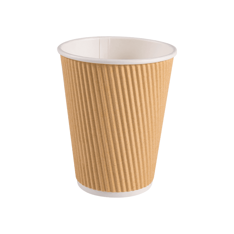 Varma drycker Vattentät isolerad dubbelvägg Ripple Paper Cup